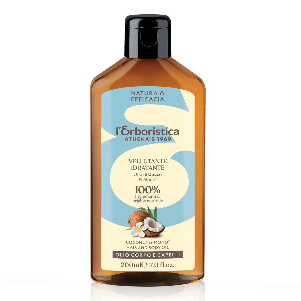 Athena's Olio Corpo e Capelli Cocco & Monoi 200 ml | RossoLacca