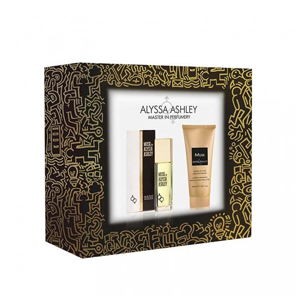 Alyssa Ashley Musk Set Regalo Edt 50 ml + Glittered Lotion 250 ml | RossoLacca
