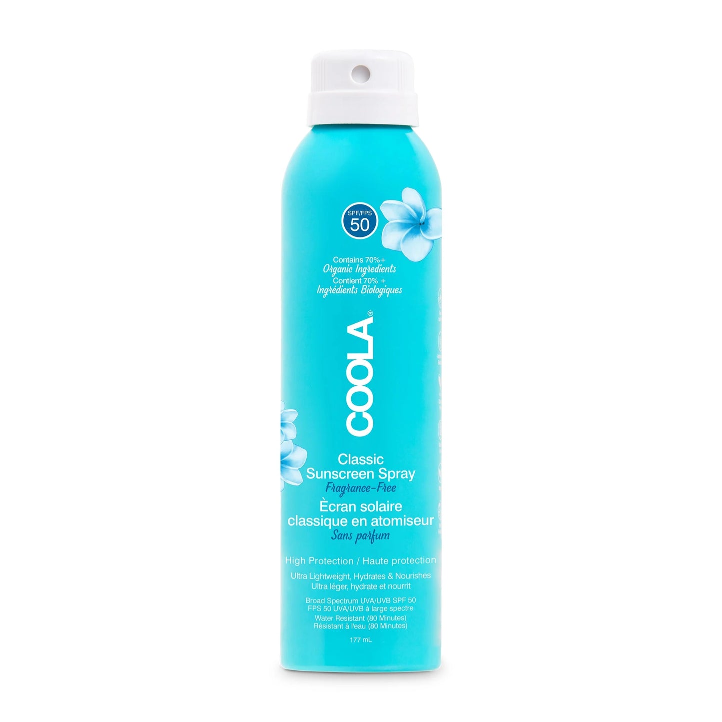 Coola Classic Body Sunscreen Spray SPF 50 Fragrance Free 177 ml | RossoLacca