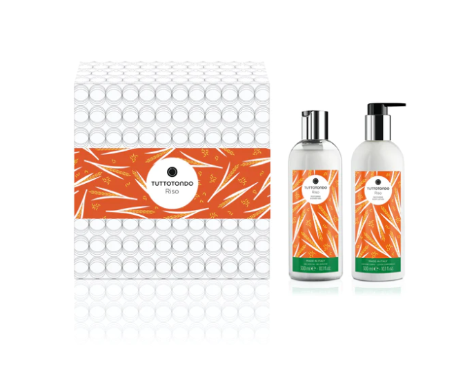 Tuttotondo Riso Cofanetto 2 Prodotti Bagno da 300 ml | RossoLacca