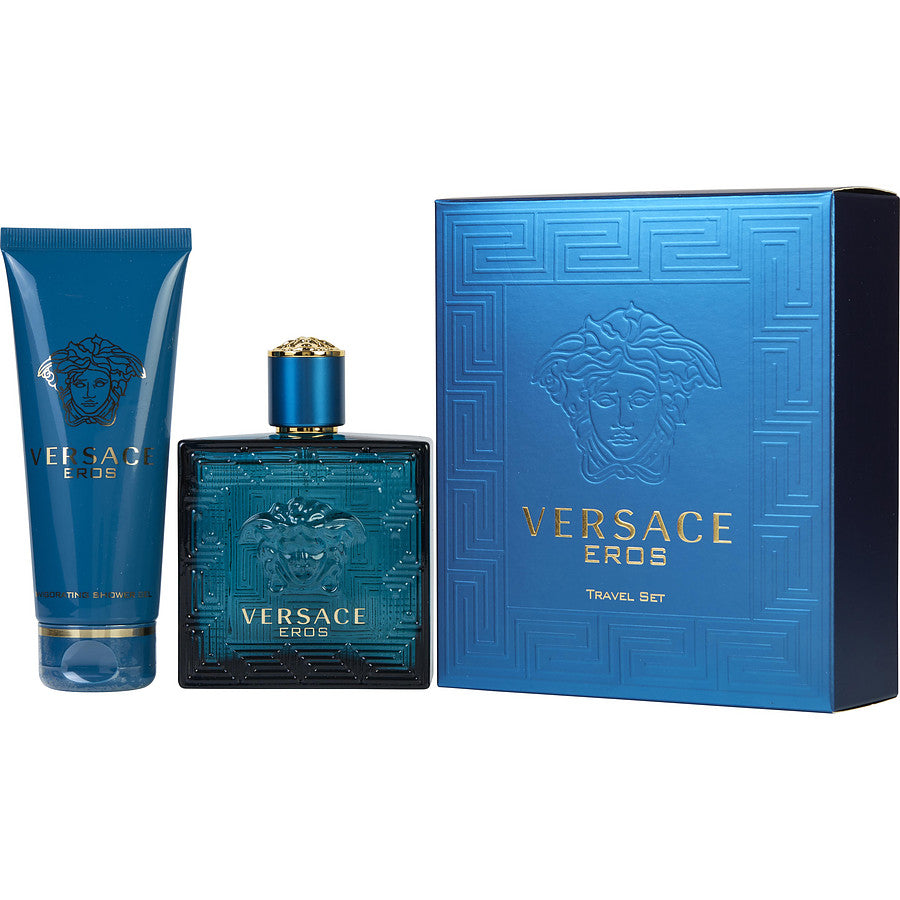 Versace Eros Uomo Eau De Toilette Travel Set - RossoLaccaStore