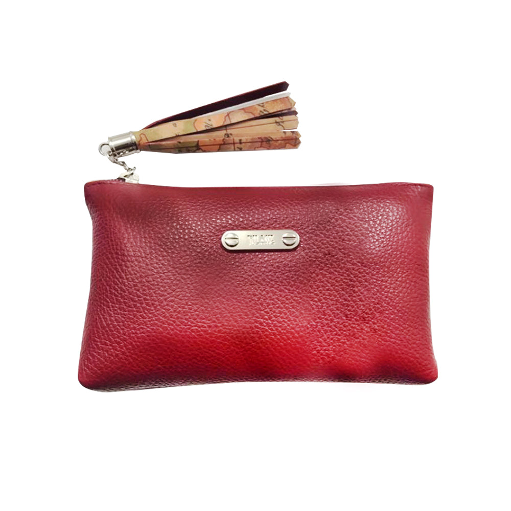 Alviero Martini 1 Classe Beauty Case Small Bustina Con Nappine - RossoLaccaStore