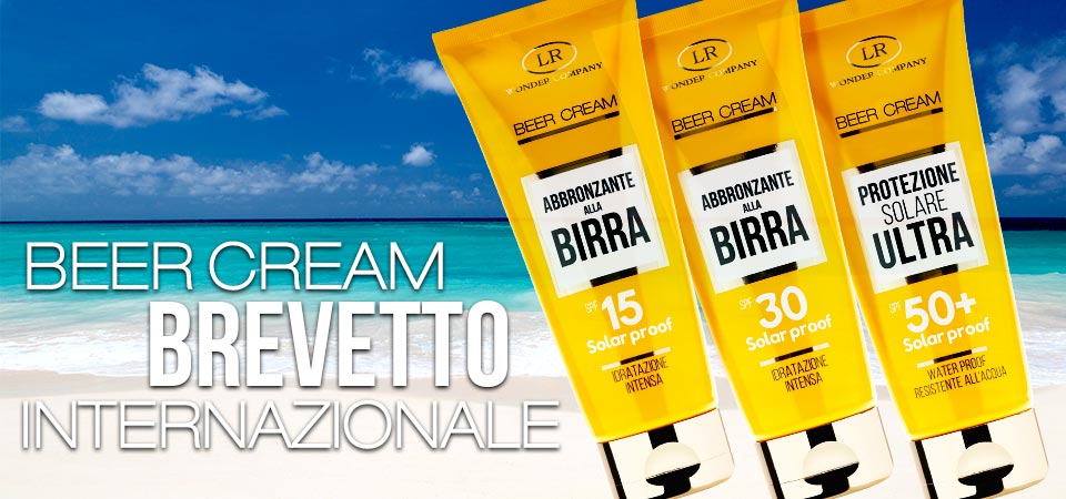 LR Wonder Company Beer Cream Crema Abbronzante Viso e Corpo SPF 50+ - RossoLaccaStore