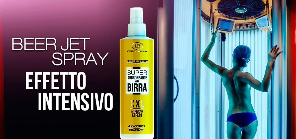 LR Wonder Company Beer Hollywood Jet Spray XXL - Superabbronzante - RossoLaccaStore