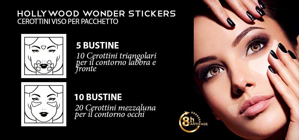 LR Wonder Company Hollywood Wonder Stickers Cerottini Beauty Viso - 30 Cerottini - RossoLaccaStore