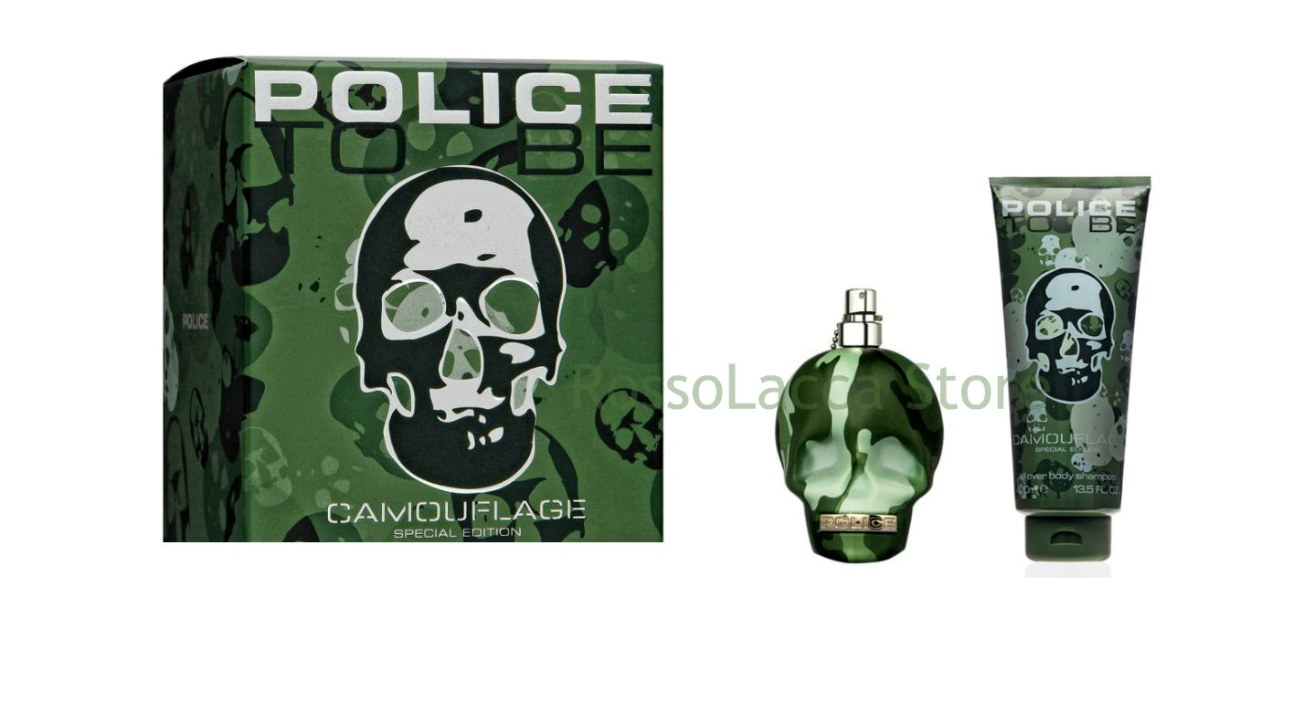 Set Regalo Uomo Police To Be Camouflage Edt 75 ml + Shampodoccia 100 ml