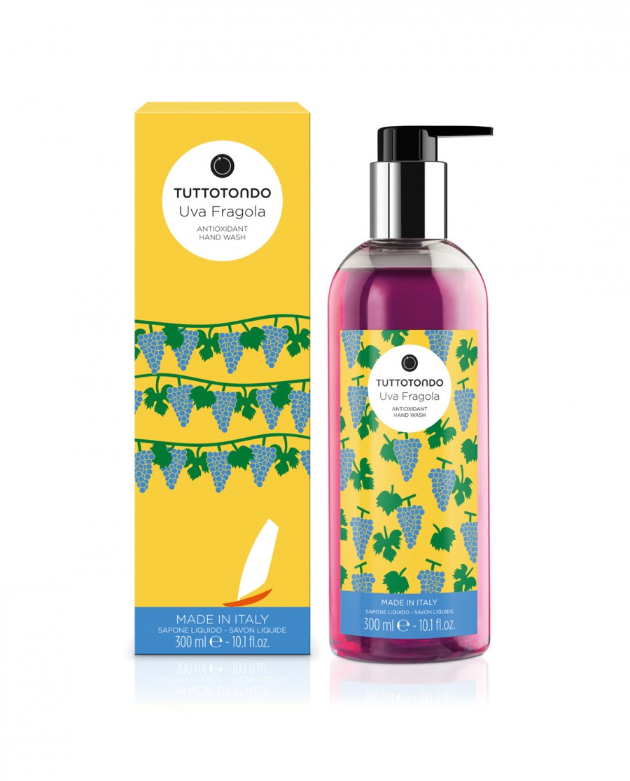 Tuttotondo Uva Fragola Sapone Liquido Antiossidante 300 ml - RossoLaccaStore