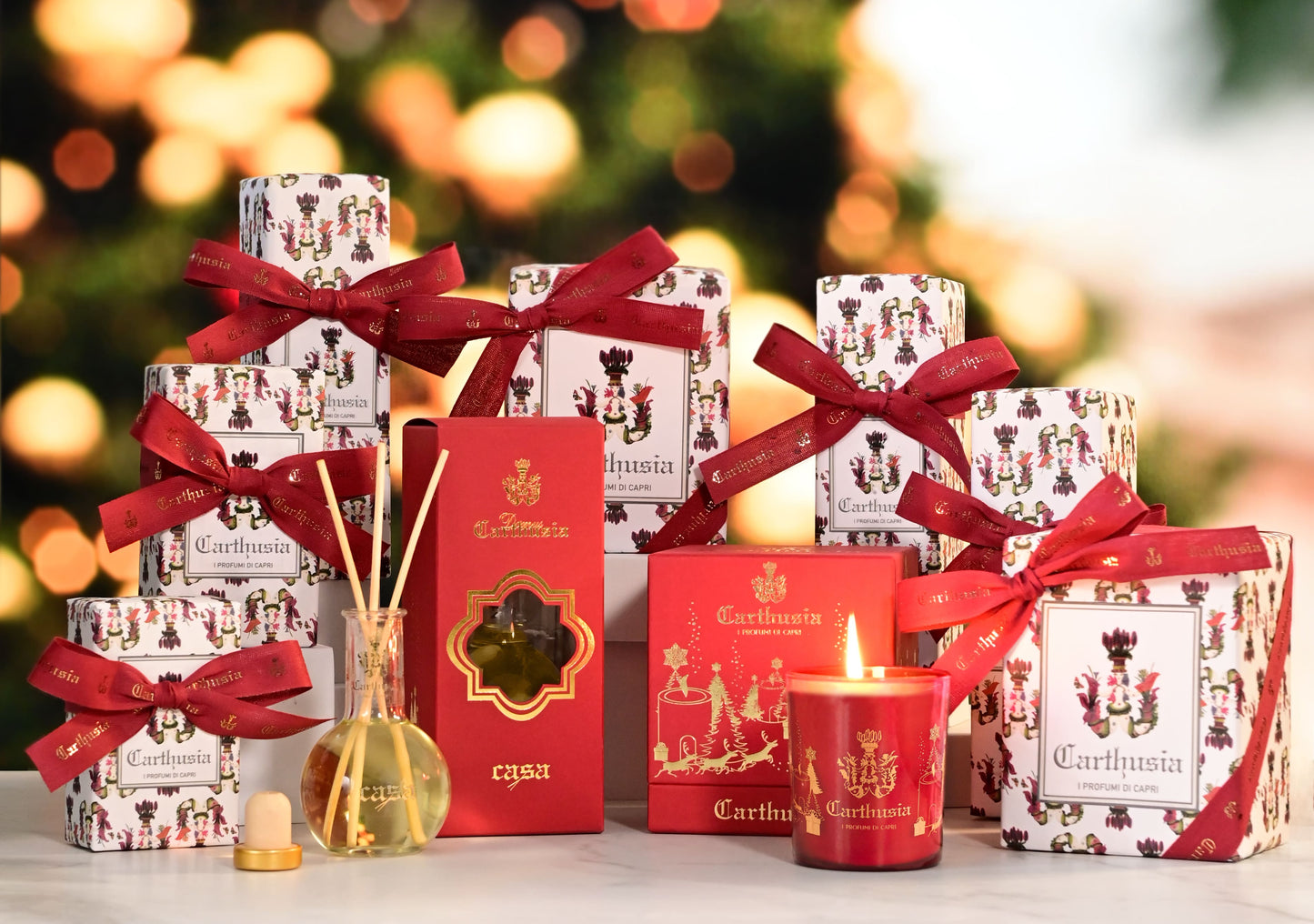 Carthusia Ampolla Diffusore per Ambiente Natalizia 100 ml | RossoLacca