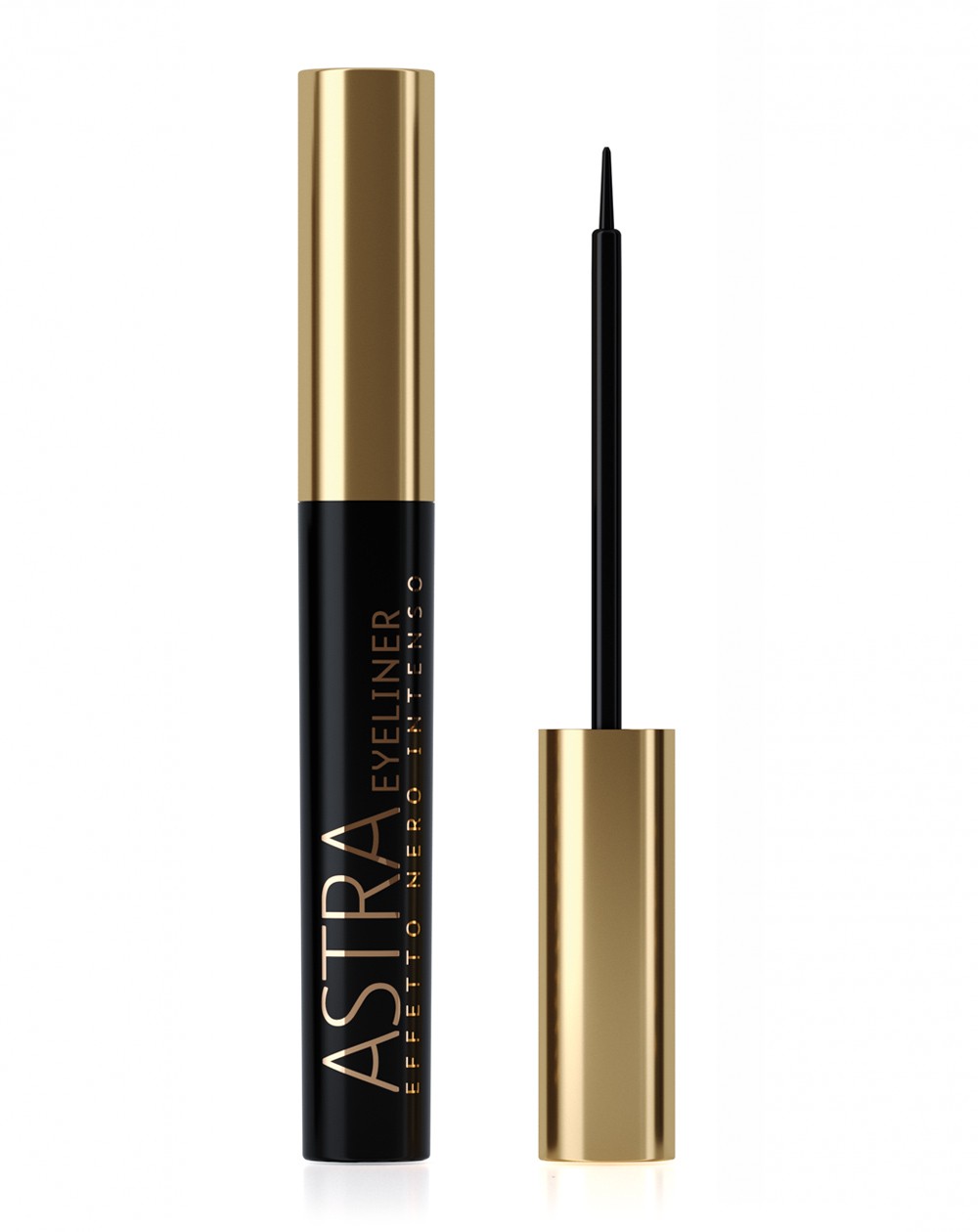 Eyeliner con Pennellino Astra Effetto Nero Intenso Semi Mat | RossoLacca