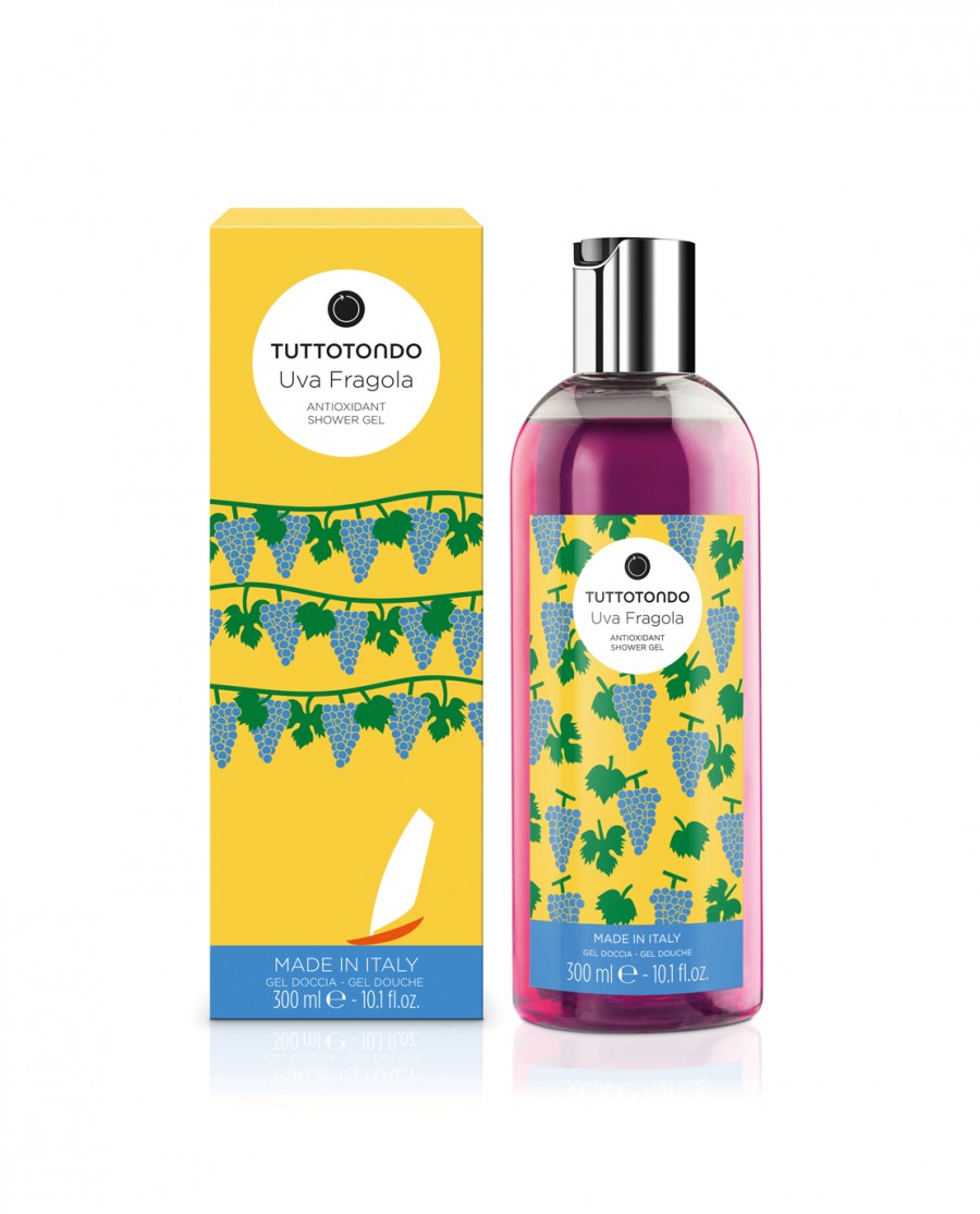 Tuttotondo Uva Fragola Gel Doccia Antiossidante 300 ml - RossoLaccaStore