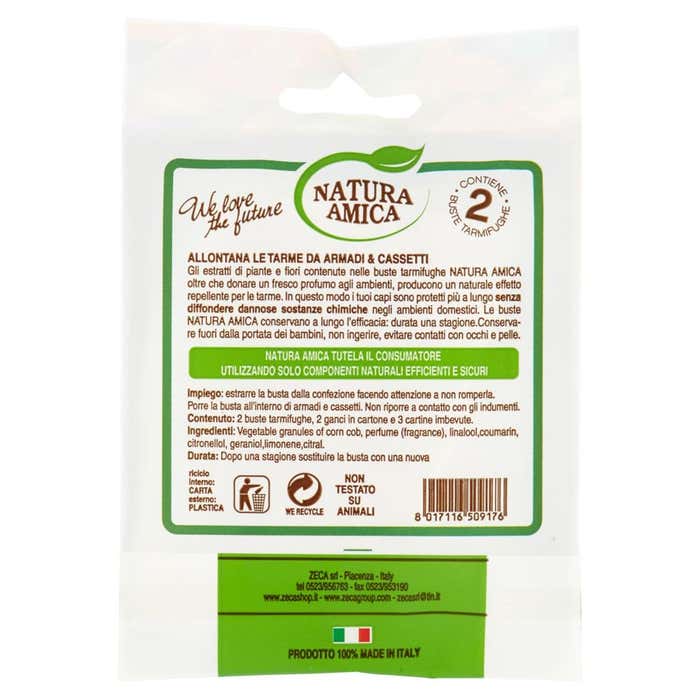 Natura Amica Tarmifugo Armadi e Cassetti ALT! Alle Tarme 2pz - RossoLaccaStore