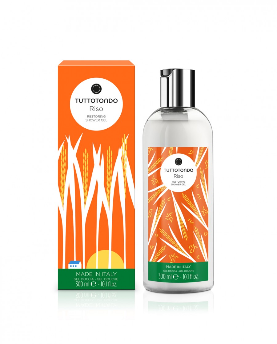 Tuttotondo Riso Gel Doccia Ristrutturante 300 ml - RossoLaccaStore