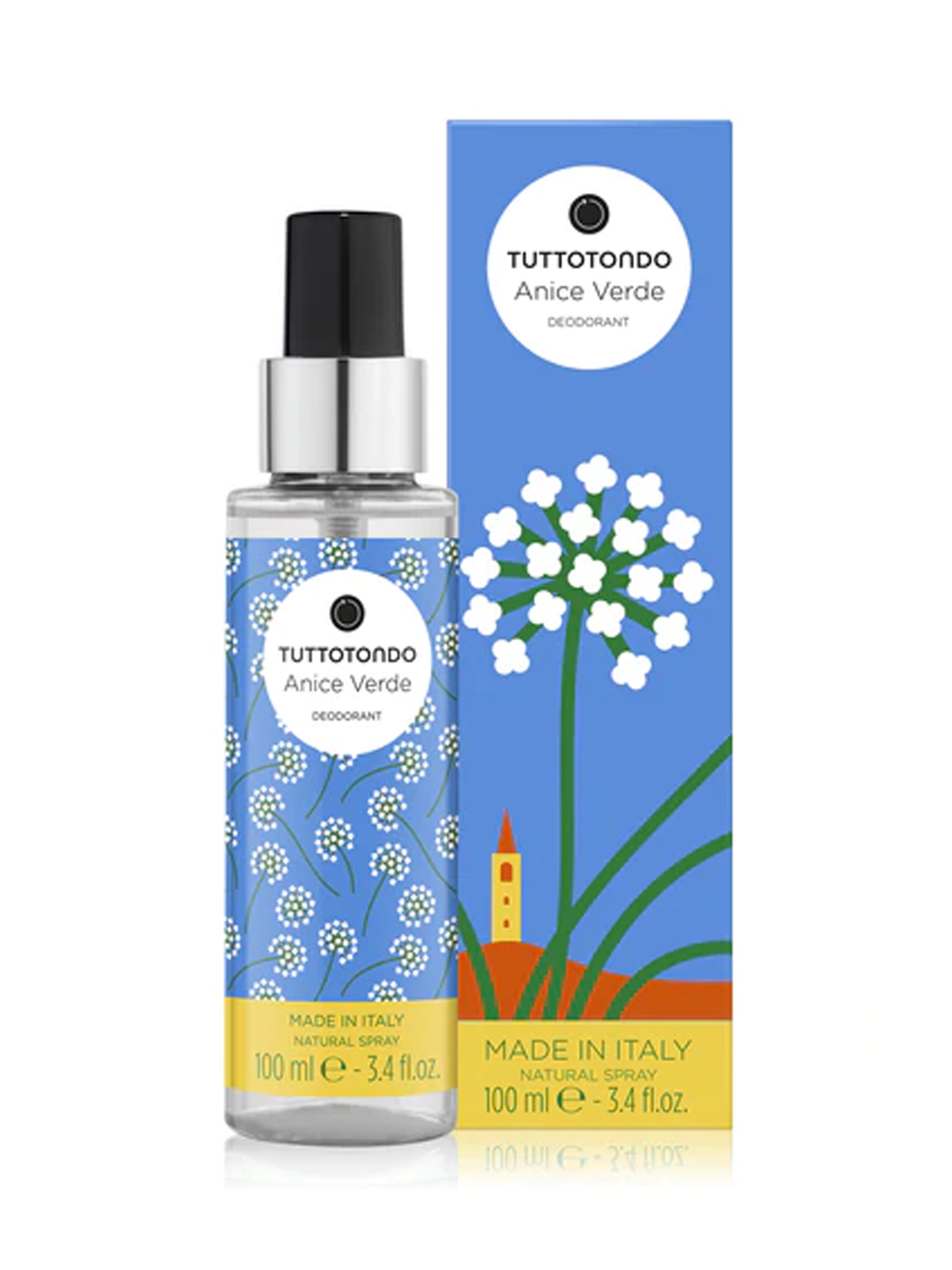 TUTTOTONDO Anice Verde Deodorante Spray 100 ml Unisex | RossoLacca