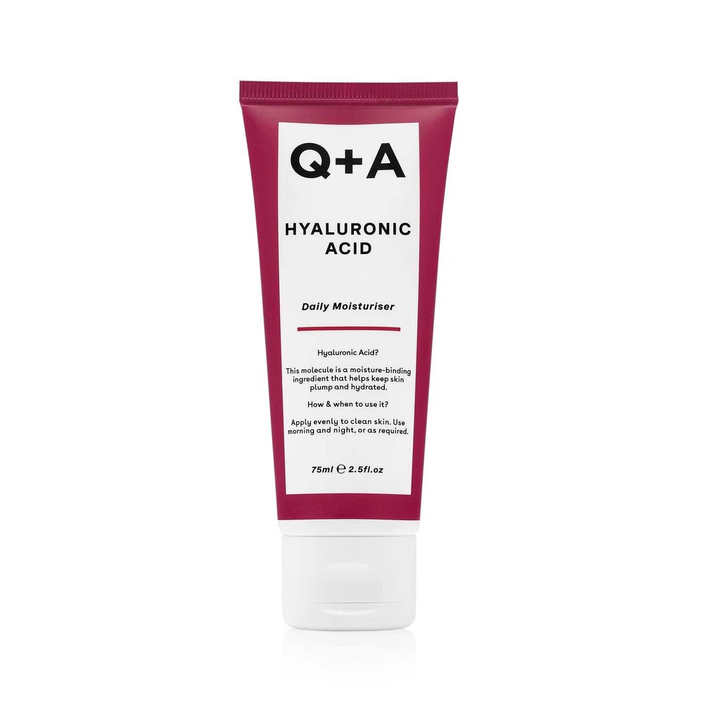 Q+A Crema Idratante Quotidiana all'Acido Ialuronico 75 ml Tutte le Pelli | RossoLacca