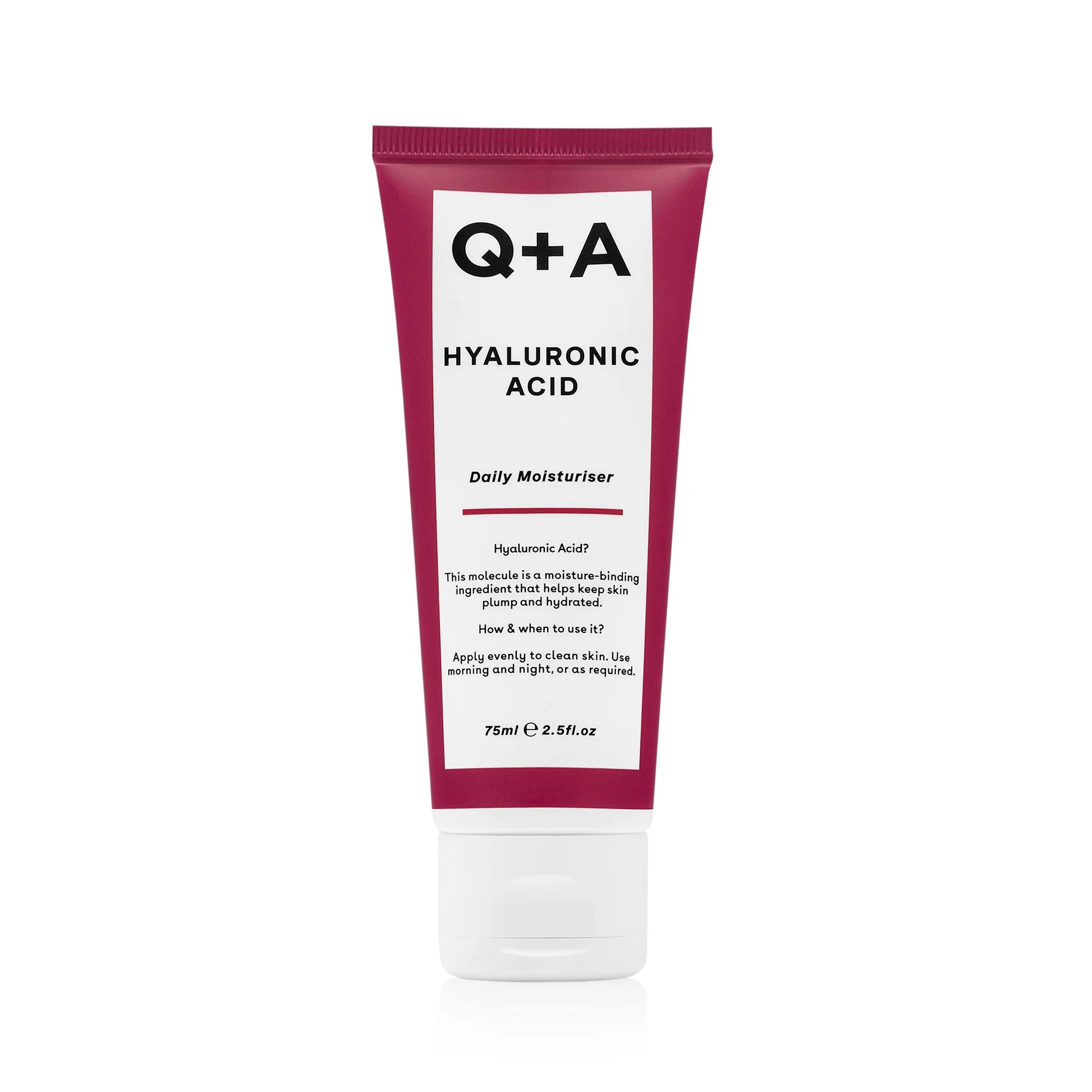 Q+A Crema Idratante Quotidiana all'Acido Ialuronico 75 ml Tutte le Pelli | RossoLacca