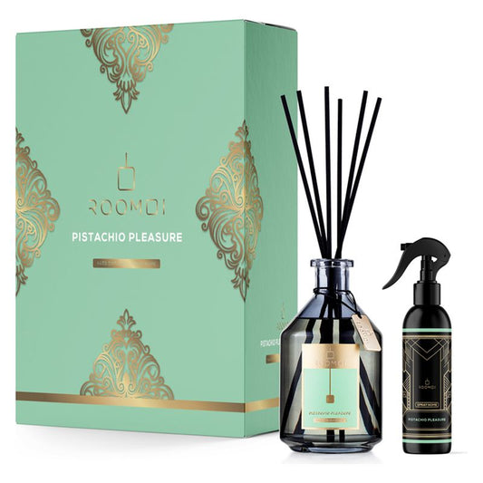 Roomoi Cofanetto Diffusore Ambiente Pistachio Pleasure 200 ml | RossoLacca