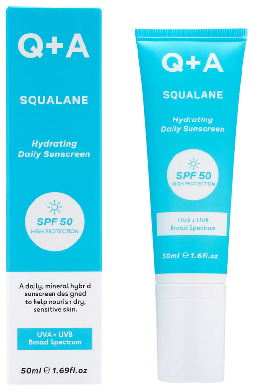 Q+A Squalane Hydrating Daily Sunscreen SPF 50 - 50 ml | RossoLacca