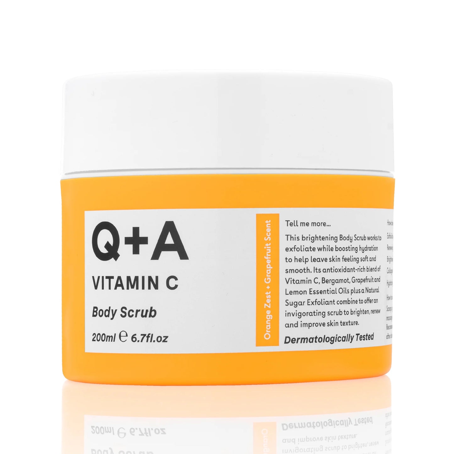 Q+A Vitamin C Body Scrub - Esfoliante Corpo alla Vitamina C | RossoLacca
