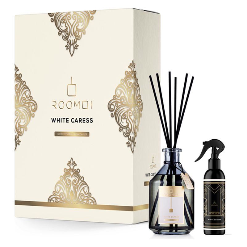 Roomoi Cofanetto Diffusore Ambiente White Caress 200 ml | RossoLacca