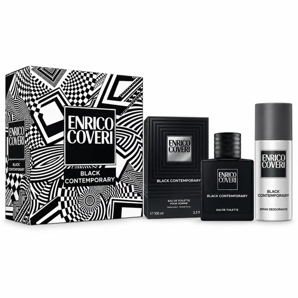 Enrico Coveri Black Contemporary Cofanetto Eau de Toilette 100ml + Deodorante 150ml | RossoLacca