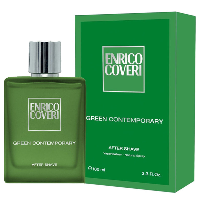 Enrico Coveri Green Contemporary After Shave Pour Homme 100 ml | RossoLacca