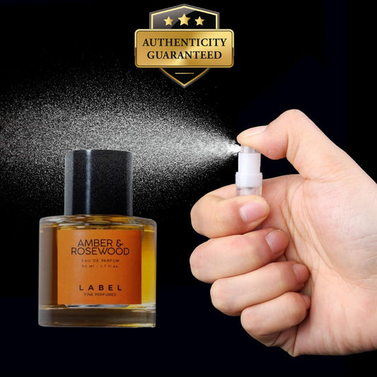 Label Amber & Rosewood Decant Eau de Parfum 2 ml | RossoLacca