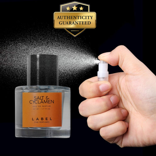 Label Salt & Cyclamen Decant Eau de Parfum 2 ml | RossoLacca