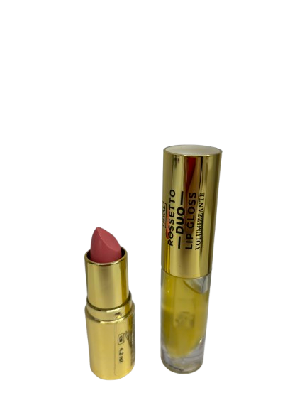 LR WONDER COMPANY Hyal Duo - Rossetto + Lip Gloss Voluminizzante Con Acido Ialuronico |RossoLacca