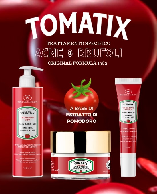 Detergente  Acne & Brufoli Tomatix Wonder Company ai Fitoestratti di Pomodoro | RossoLacca