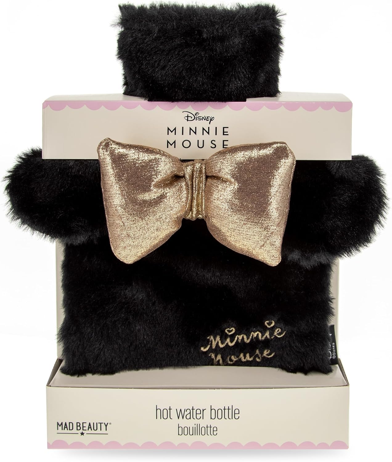 Mad Beauty Minnie Hot Water Bottle - Borsa dell'acqua calda Minnie con Fiocco| RossoLacca