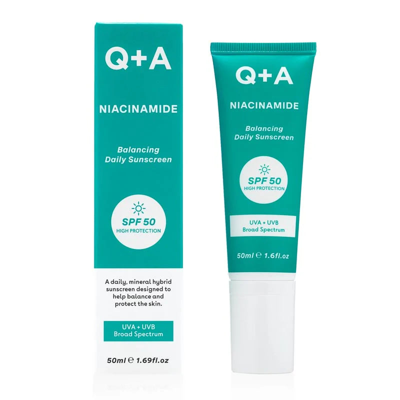 Q+A Niacinamide Balancing Daily Sunscreen SPF 50 - 50 ml | RossoLacca