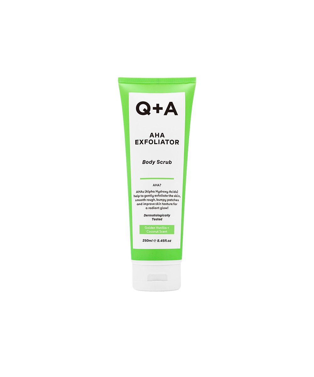 Q+A  AHA Exfoliator Body Scrub 250 ml - Scrub Corpo Esfoliante | RossoLacca