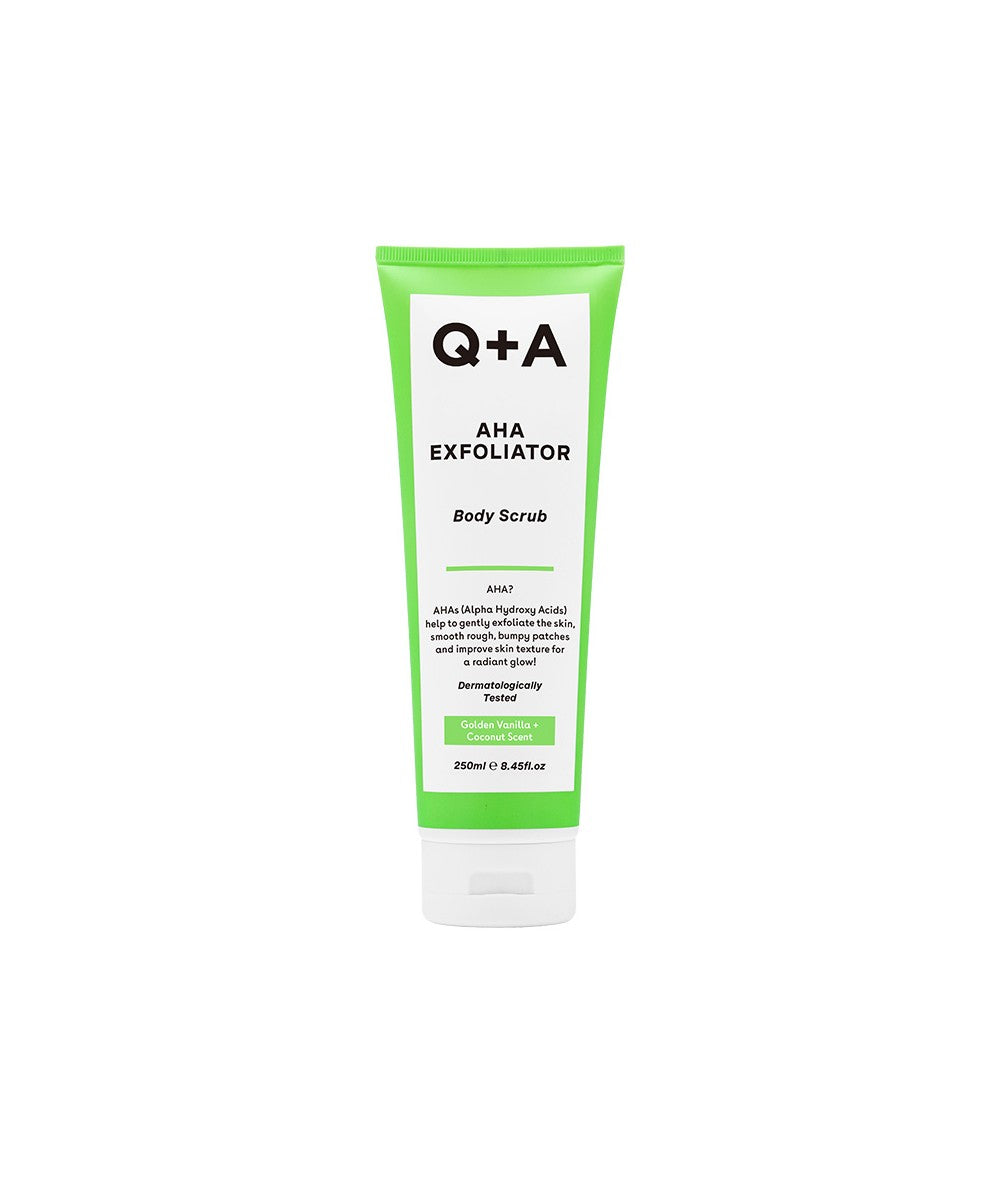 Q+A  AHA Exfoliator Body Scrub 250 ml - Scrub Corpo Esfoliante | RossoLacca