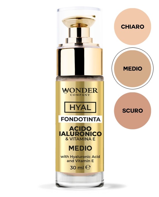 LR Wonder Company Hyal Fondotinta Naturale e Coprente Medio | RossoLacca