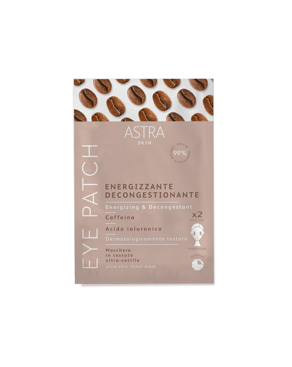 Astra Maschera contorno occhi in Patch Energizzante Decongestionante | RossoLacca