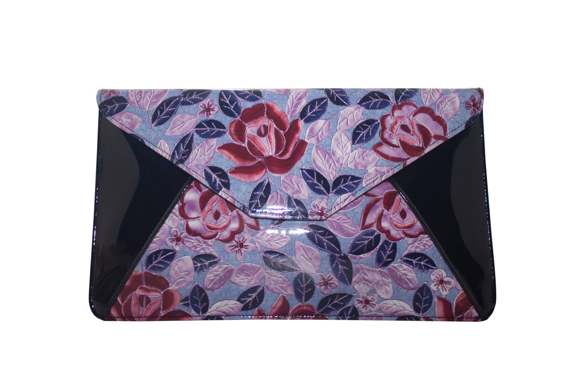 Clutch Black In Vernice - RossoLaccaStore