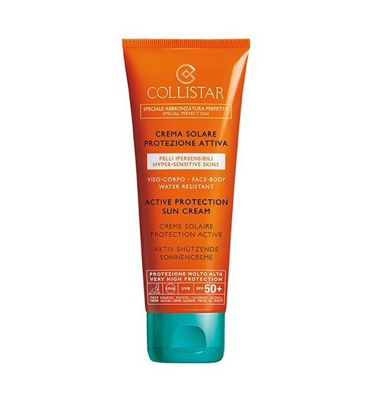 Collistar Crema Solare Protezione Attiva Viso-Corpo Pelli Ipersensibili SPF 50+ - RossoLaccaStore