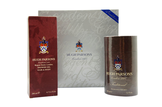 Hugh Parsons Traditional Gift Set Eau De Parfum 100 ml + Shower Gel Hair & Body - RossoLaccaStore
