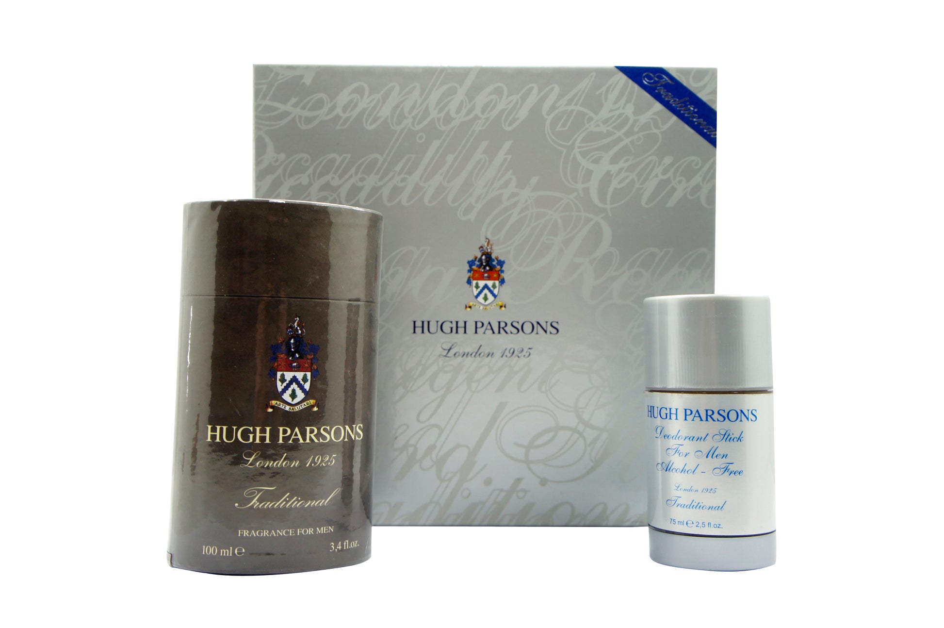 Hugh Parsons Traditional Gift Set Eau de Parfum 100 ml + Deo Roll On - RossoLaccaStore