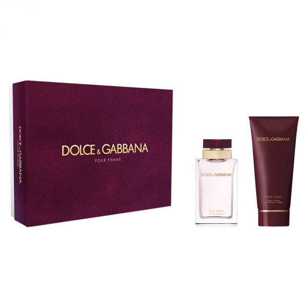 D&G Pour Femme Eau De Parfum +Body Lotion Gift Set - RossoLaccaStore