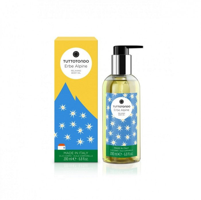 Tuttotondo Erbe Alpine Olio Corpo Rilassante 200 ml - RossoLaccaStore
