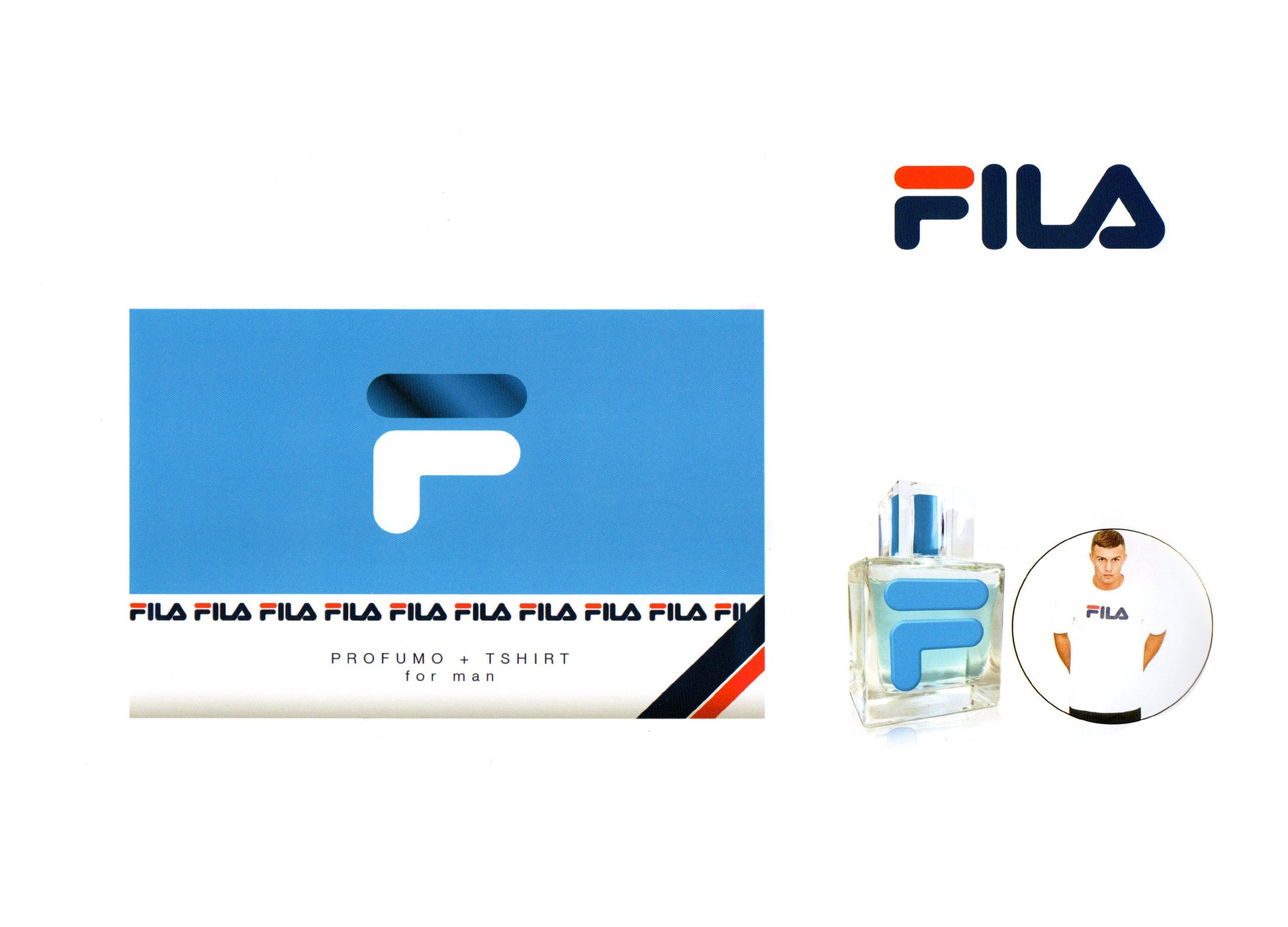 Fila For Men Eau De Parfum + T - shirt - RossoLaccaStore