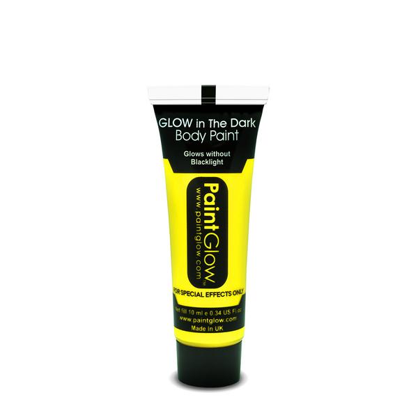 PAINTGLOW UV NEON GLOW IN THE DARK FACE AND BODY PAINT GIALLO 13 ML ORIGINAL FROM UK - RossoLaccaStore