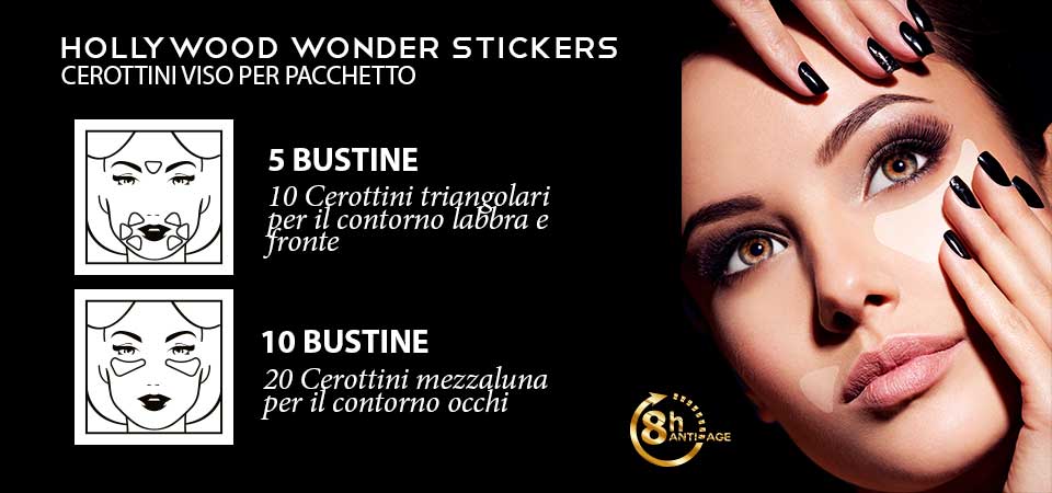 LR Wonder Company Hollywood Wonder Stickers Cerottini Beauty Viso  - 30 Cerottini - RossoLaccaStore