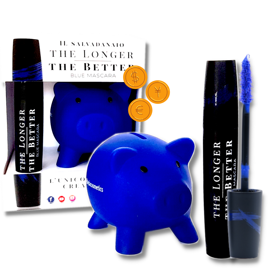Layla "Il Salvadanaio" The Longer The Better Blue Mascara - RossoLaccaStore