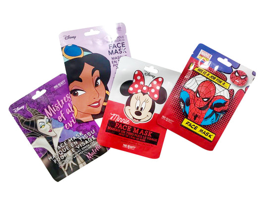 Maschere Cosmetiche in tessuto-non tessuto Disney e Marvel - RossoLaccaStore