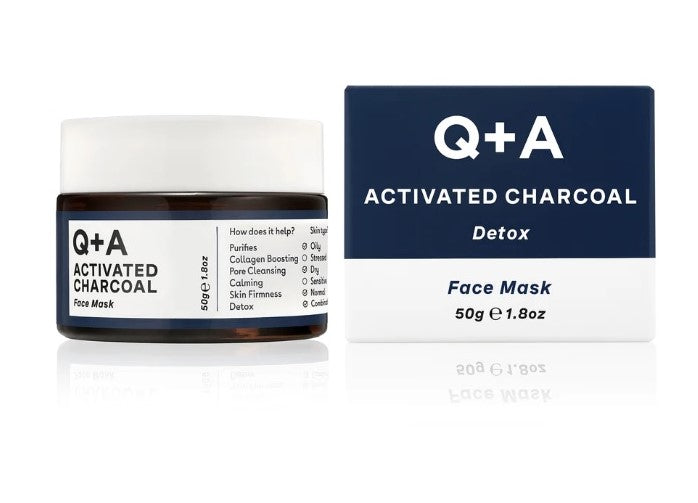 Q+A Activated Charcoal Face Mask - Maschera Purificante | RossoLacca
