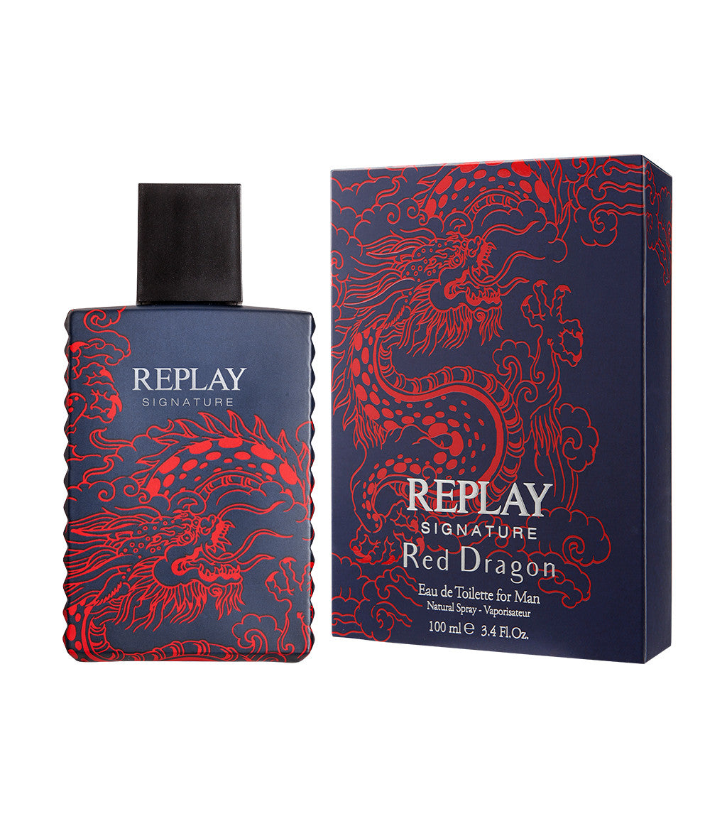 Replay Signature Red Dragon For Man - Eau De Toilette 100 ml - RossoLaccaStore