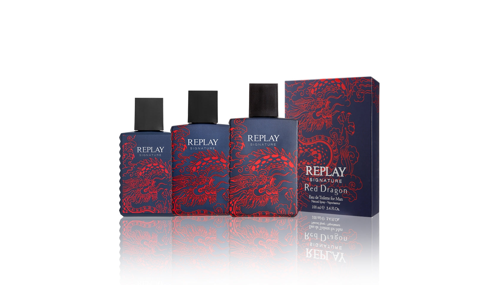 Replay Signature Red Dragon For Man - Eau De Toilette 30 ml - RossoLaccaStore