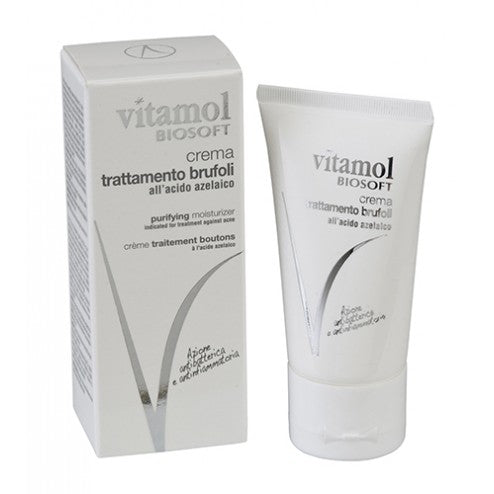 Vitamol Biosoft - Crema Viso Trattamento Brufoli 40 ml - RossoLaccaStore